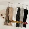 Leggings calcetines para niños al por mayor otoño e invierno con forro polar engrosados leggings para niñas clase A cálidos pantalones capri bebé