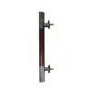 Manípulo Espessado de Aço Inoxidável para Portões Grandes de Ferro Rústicos, Manípulo de Lado Único para Pátio, Manípulo de Porta Dupla, Grande Manípulo de Abertura Dupla