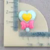 Acessórios para Bolsas e Celulares no Atacado, Chaveiros, Chaveiros de Pirulito, Acessórios para Joias DIY de Resina em Formato de Coração, Doces