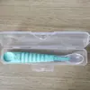 Venta Directa de Fábrica Chupete para Bebé, Cuchara para Puré de Bebé, Cuchara de Alimentación de Silicona Suave de Doble Cabezal, Utensilios de Alimentación