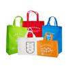 Bolsa não tecida pode ser impressa logo serigrafia com fundo e laterais verticais não tecida roupa presente bolsa de mão personalização