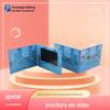 Fábrica de atacado cool marca de vídeo artesanal cartão LCD álbum brochura eletrônica máquina de publicidade tela LCD