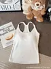 Nueva Camisola Dulce Estilo Coreano Estilo Tailandés con Copas, Color Rosa Energético, Sin Mangas, Adecuada para Usar como Prenda Exterior o para Capas, Camiseta sin Mangas Racerback Adelgazante