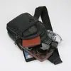 Bolso de Pecho Versátil de PU Transfronterizo para Hombres, Bolsa Pequeña para Deportes al Aire Libre y Ciclismo, Bolso de Hombro para Viajeros, Bolso Cruzado Resistente al Agua