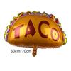 Balão de Alumínio Cacto Melancia Abacaxi Balão de Festa Panqueca Mexicana Boia Decoração Layout Balão