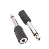 Adaptador de Auriculares de Plástico 6.5 Mono a 3.5 Hembra 6.35mm a 3.5mm Convertidor de Auriculares Cabeza