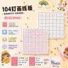 Tablero de trazo con 104 clavijas y clavijas extendidas, almohadilla de trazo grande resistente a altas temperaturas, tablero de clavijas grande adhesivo grueso
