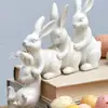 Artesanato Criativo de Resina Transfronteiriço Coelho Estante Canto de Leitura Desenho Animado Fofo Móveis Decorativos para Casa