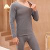 Seleção rigorosa de novo conjunto de roupa térmica AB para homens e mulheres, roupas de outono, calças compridas sem costura, forrado com lã, acolchoado, camisa básica de manga comprida, beleza