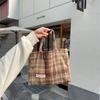 311021 Bolso de Mano de Lana Multicolor Estilo Ins Retro Bolso de Mujer Nuevo Estilo 2023 Bolso de Mujer Otoño e Invierno