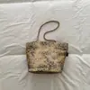 Bolso tote de un solo hombro con estampado de leopardo otoño 2026 bolso retro nuevo de mano versátil sensación para ir al trabajo moda femenina