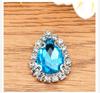 Nueva Cadena de Garras con Pedrería Cosida a Mano en Forma de Gota de Agua Borde Soldado Hebilla de Cristal Accesorio para el Cabello DIY Hebilla para Zapatos Ropa Accesorio para Vestido de Novia