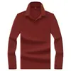 Camisa Polo de Manga Larga de Algodón Mercerizado de Color Sólido para Hombres de Edad Media y Jóvenes, Casual de Negocios Primavera y Otoño, Multicolor, Cuello Camisero, Elástico, Camiseta para Hombre