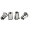 Fabricante Original Acero Inoxidable 304 Cabeza Plana Tuerca Remache Vertical Acanalada M3-M12 Ajuste a Presión Tuerca de Tracción Tuerca Remache Moleteada