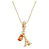 Collar Colgante de Planeta Espacial de Cobre Puro Microincrustado Transfronterizo con Circonita para Mujer, Cadena Versátil para Clavícula, Todo Diamante, Lujo Ligero