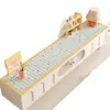 Alfombrilla Protectora para Encimera de Mueble de TV Estilo Crema Modelo Nuevo 2025 Lujo Ligero Gama Alta Mesa Lateral Alfombrilla para Zapatero Alfombrilla para Armario de Vino
