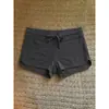 Pijama coreano de estilo simple, color liso, con cordón, agradable para la piel, para mujer, verano, holgado, de cintura baja, con abertura en el dobladillo, se puede usar fuera, pantalones para casa