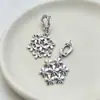 Pendientes Retro de Múltiples Estilos con Toque de Alta Gama Textura Exagerada Colgante Geométrico de Corazón Adornos de Oreja de Aleación Venta al por Mayor