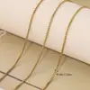 Corrente de Contas Banho de Ouro 18K Eletrodeposição a Vácuo Corrente de Caixa Corrente Cruzada Acessórios para Joias DIY Colar Pulseira