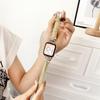 Moño de diamantes piel de oveja suave adecuado para Apple s9 watch applewatch correa de reloj iwatch 8 generación 7
