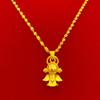 Collar de oro y arena de Vietnam para mujer, variedad de oro y arena opcional, colgante de oro y gemas que no se decolora a largo plazo, joyería de oro al por mayor
