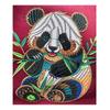 Hongcai Patrón de Panda Estilo Chino Nuevo Estéreo 3D Imitación Bordado Transferencia de Calor Logotipo de Ropa Transferencia de Calor Impresión Pegatinas Venta al por Mayor