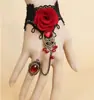 Collar Exagerado Gótico Sexy de Encaje, Cadena Coreana para Clavícula de Encaje, Cadena para el Cuello de Mujer, Accesorio de Colgante Personalizado con Piedras Preciosas