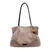 Bolso Tote de Gamuza Cruzada para Mujer 2026 Nuevo de Gama Alta Retro Versátil Gran Capacidad para Viajar al Trabajo Bolso de Hombro