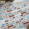 Serie de Cinta de Desperdicio Troquelada Momo: Collage en Poesía - Cinta Adhesiva de Frases Poéticas Románticas Artísticas para Diario