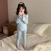 Pijama para Niñas, Conjunto de Ropa de Otoño, Ropa de Descanso Estilo Ins Clase A, Conjunto de Ropa Interior para Niños, Top de Manga Larga y Pantalones Largos para Niños