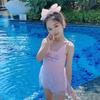 Traje de baño de verano para niñas, pequeño y grande, de princesa, hada, dulce, lindo, para aguas termales, con falda de malla y tirantes