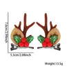 Novos Acessórios de Natal para Pets Grampo de Cabelo de Alce Cartoon Decoração de Festa de Natal para Cães e Gatos Pequeno Presépio Clip