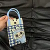 2025 Popular Desenho Animado Lbb Fofo Bolsa Transversal de Tricô Porta-Moedas Bolsa de Mão para Levar na Mão Bolsa de Mão Estilo K Ins