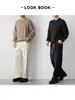 Ropa para Hombre Mo Mai Ke Suéter de Medio Cierre de Alta Inteligencia para Viajes al Trabajo Estilo Otoño 2026 Tejido de Punto de Canalé Vertical para Hombre 22331.