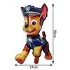 Novo Balão de Filme de Alumínio Animal de Desenho Animado Patrulha Canina Patas Diárias Maomao Ryder Brinquedo Infantil Decoração de Festa
