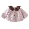 Casaco Feminino Outono Inverno Roupas de Algodão Bebê Inverno Quente Roupas de Algodão Bebê Pequeno Acolchoado Estiloso Algodão com Plus Veludo Jaqueta Top