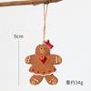 NUCHI Amazon Cross Border Árvore de Natal Laço Gingerbread Velho Árvore de Natal Pequeno Pingente Decorações de Natal