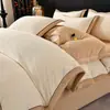 Conjunto de Roupa de Cama de Leite Fleece Esculpido Classe A Luxo Leve de Quatro Peças Conjunto de Cama Espesso Plus Veludo de Inverno Lençol Capa de Edredom Fronha Roupa de Cama