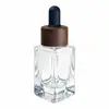 Frasco conta-gotas quadrado para óleo essencial 10ml15ml, frasco com pump para perfume, esmalte para unhas atacado imprimível