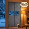 Cortina de puerta de algodón de invierno de alta gama, estilo nuevo, a prueba de viento, cálida, engrosada, para uso doméstico, cortina divisoria de aire acondicionado, bloqueadora de viento, magnética y resistente al frío