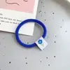 Cuerda para el pelo azul Klein de alta elasticidad, color caramelo, respirador para el pelo, anillo para el pelo, adornos para el pelo