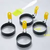 Conjunto de Ferramentas para Omelete de Aço Inoxidável, Modelo DIY para Omelete, Omelete em Forma de Coração, Ovo Poché, Bolinho de Arroz, Moedor