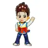 Nuevo Perro Patrulla Wangwang Mano Alienígena Palo Globo de Película de Aluminio Juguete de Cumpleaños Infantil Decoración de Fiesta