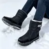 Zapatos de algodón unisex personalizados para hombres y mujeres, exportación transfronteriza, impermeables, a prueba de nieve, antideslizantes, cálidos, engrosados, de lana, botas de nieve