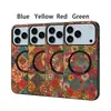 Denior es Adecuado para Funda de Teléfono Magnética Air para iPhone, Funda Protectora Apple 17, Funda de Cuero con Flores 16Plus, 18Pro