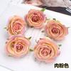Rosa de simulación de flores falsas de alta gama de estilo europeo retro, flores decorativas para escenario de boda, guía de camino