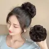 Peluca cabeza de bola pelo rizado anillo de pelo rizado anillo de pelo real esponjoso forma de cabeza plana flor soporte cabeza de mujer realista rizador de pelo de flor