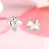 Pendientes Año Nuevo 2026 Año del Caballo Plata Pura Estilo Chino Zodiaco Pendientes de Caballo Lindos Joyería de Ágata Roja