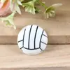 Patch Grande de Bola Esportiva de Resina Planos Futebol Basquete Acessórios de Resina DIY Joias Criativas Acessórios para Brincos