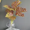 Tela de Píxeles con Textura Simulada Impresa en 3D Hoja de Tortuga de 7 Cabezas Estilo Retro Transfronterizo Planta de Decoración de Paisaje para Bodas en Casa